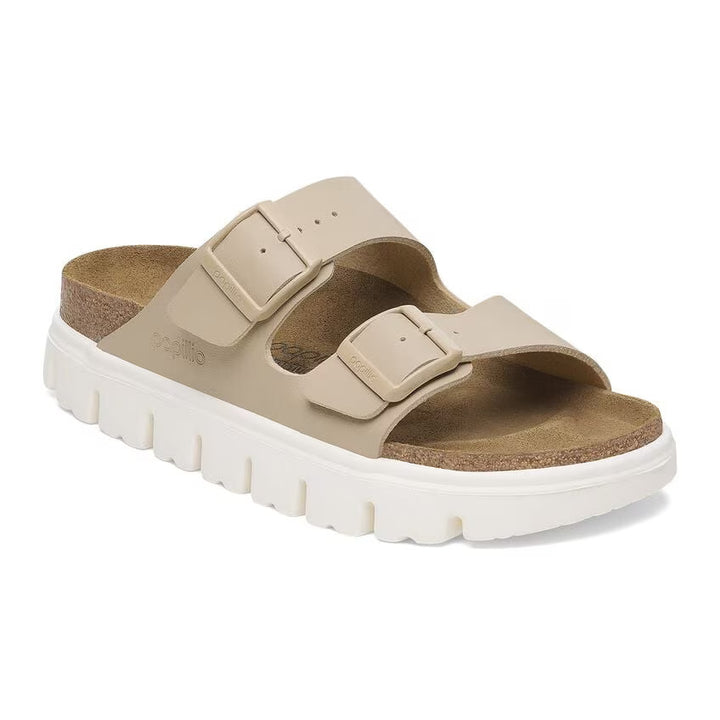 Birkenstock Women's Arizona Pap Chunky Birko Flor Sandcastle 1029094 - Orleans Shoe Co.