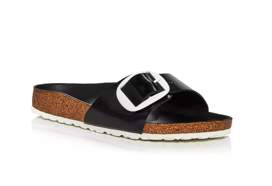 Womens black 2025 patent leather birkenstocks