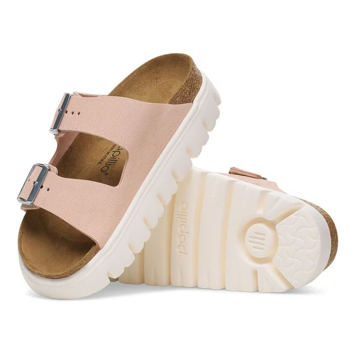 Birkenstock Women's Arizona Pap Chunky Suede Leather Light Rose 1029117 - Orleans Shoe Co.