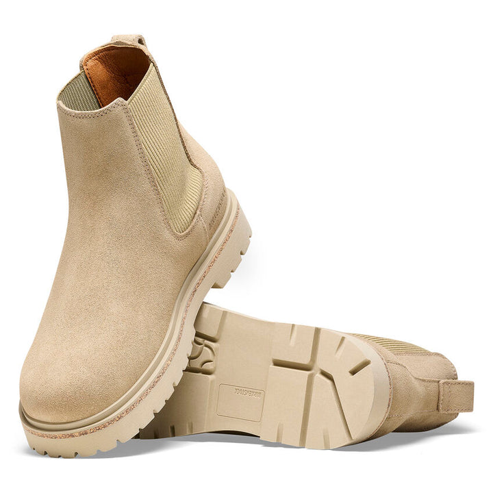 Birkenstock Women’s Highwood Slip On Taupe Suede Leather - Orleans Shoe Co.