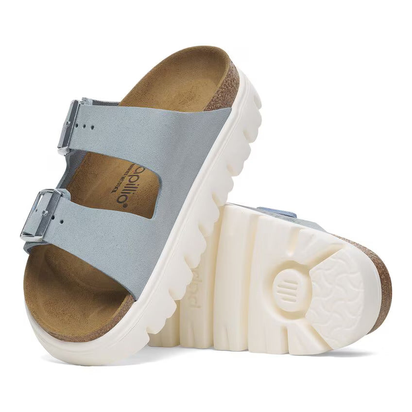 Birkenstock Women's Arizona Pap Chunky Baby Blue - Orleans Shoe Co.