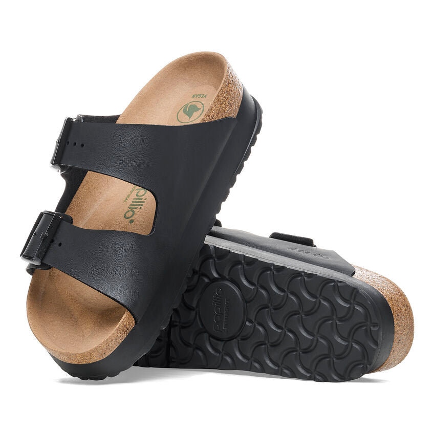 Birkenstock Women’s Arizona Pap Flex Platform Black - Orleans Shoe Co.