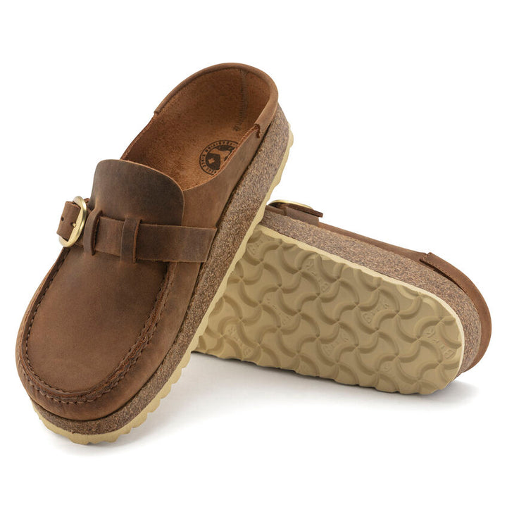 Birkenstock Buckley Oiled Leather Cognac - Orleans Shoe Co.