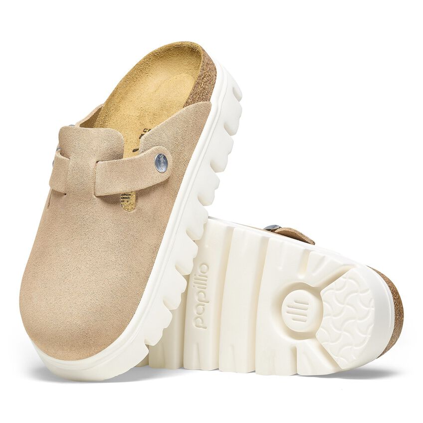 Birkenstock Women's Boston Pap Chunky Warm Sand 1026176 - Orleans Shoe Co.