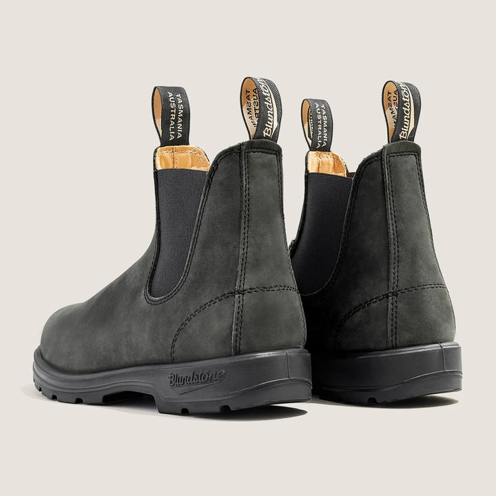 Blundstone 587 Elastic Sided Boot Lined Rustic Black - Orleans Shoe Co.