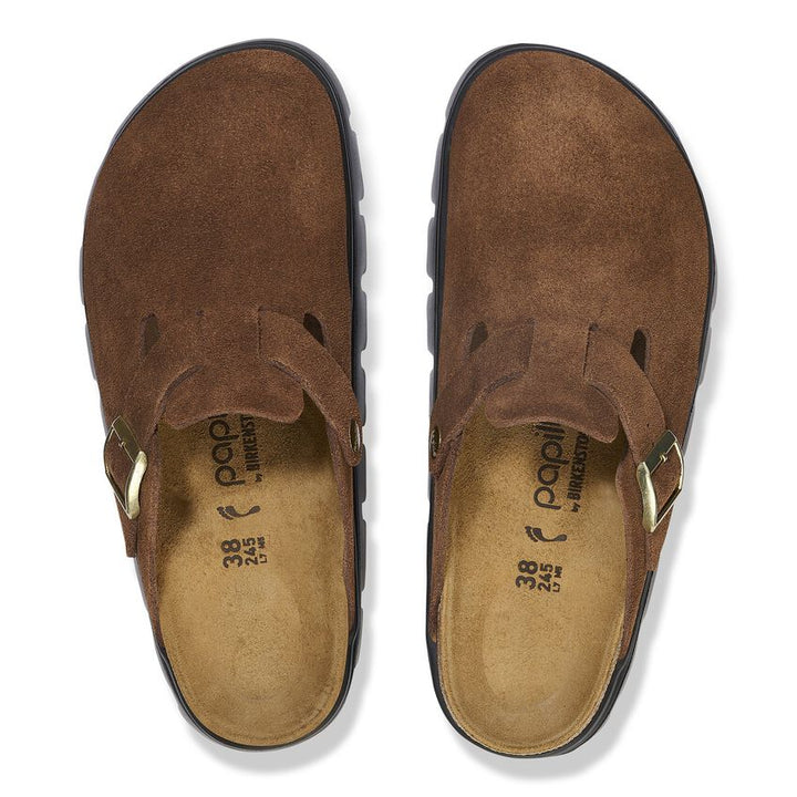 Birkenstock Women's Boston Pap Chunky Dark Tea Black - Orleans Shoe Co.