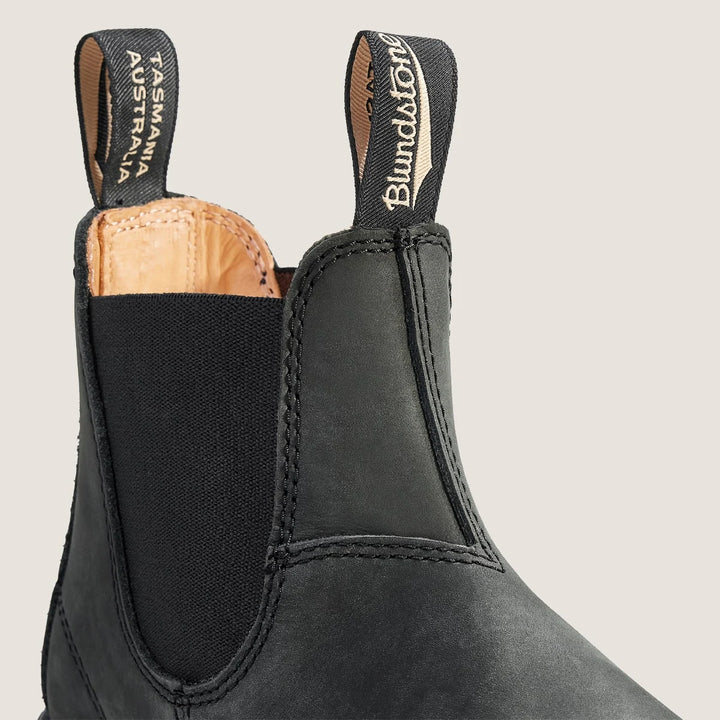 Blundstone 587 Elastic Sided Boot Lined Rustic Black - Orleans Shoe Co.