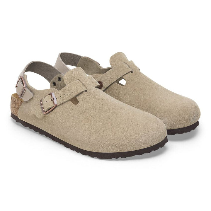 Birkenstock Tokio II Suede Taupe - Orleans Shoe Co.