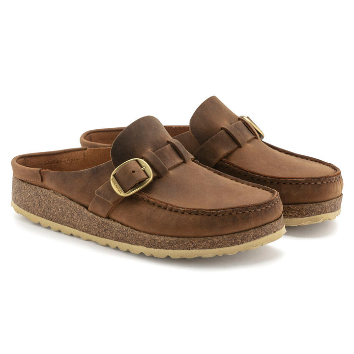 Birkenstock Buckley Oiled Leather Cognac - Orleans Shoe Co.