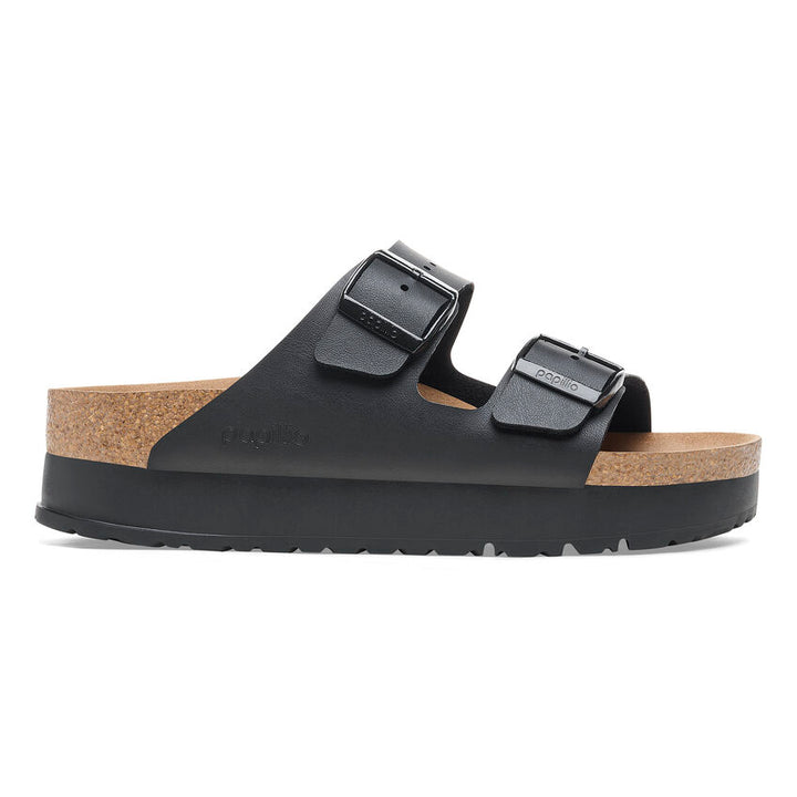 Birkenstock Women’s Arizona Pap Flex Platform Black - Orleans Shoe Co.