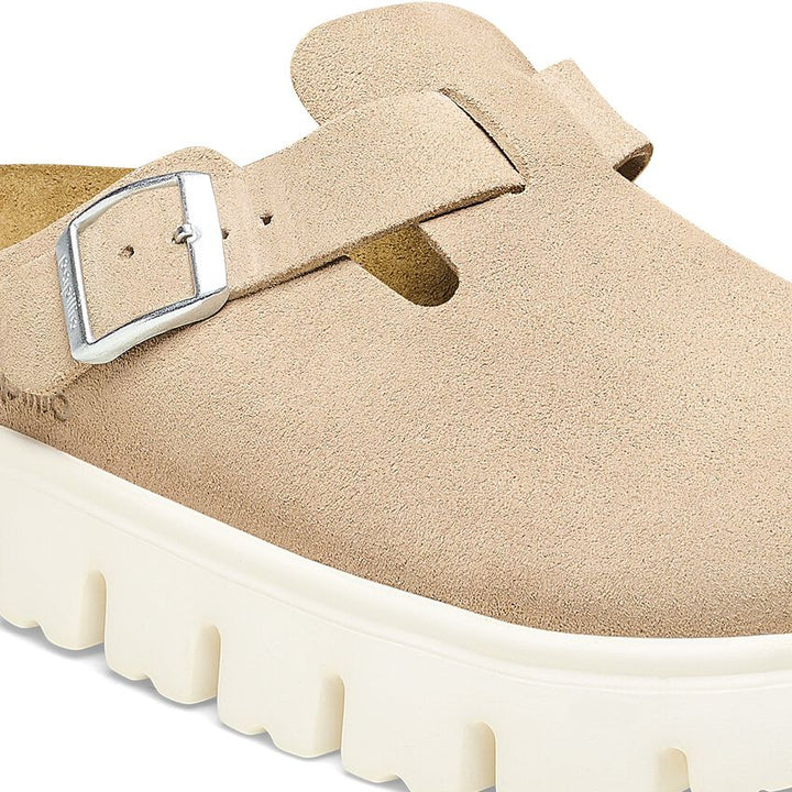 Birkenstock Women's Boston Pap Chunky Warm Sand 1026176 - Orleans Shoe Co.