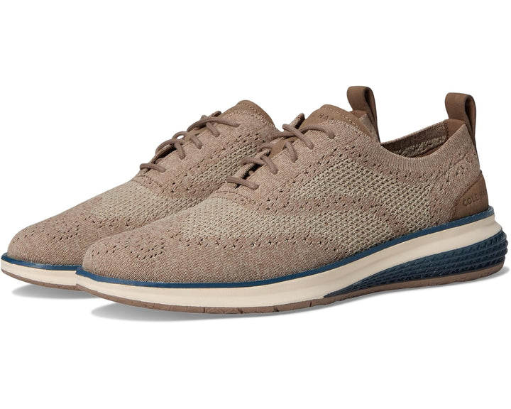 Cole Haan Men's Original Grand Energyweave Stitchlite Oxfords Light Sesame Irish Coffee C40575 - Orleans Shoe Co.