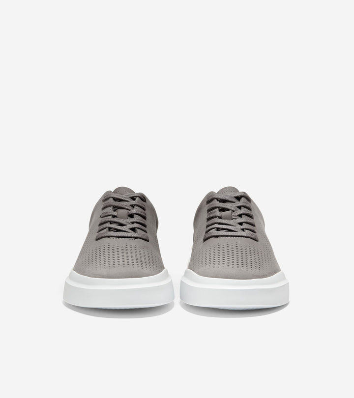 Cole Haan Men's Grandpro Rally Laser Cut Sneakers Ironstone Optic White C31220 - Orleans Shoe Co.