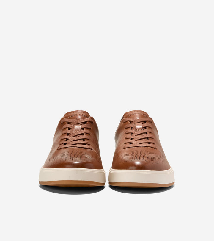 Cole Haan Men's GrandPro Anglelace Sneaker British Tan Chocolate Ivory C40833 - Orleans Shoe Co.