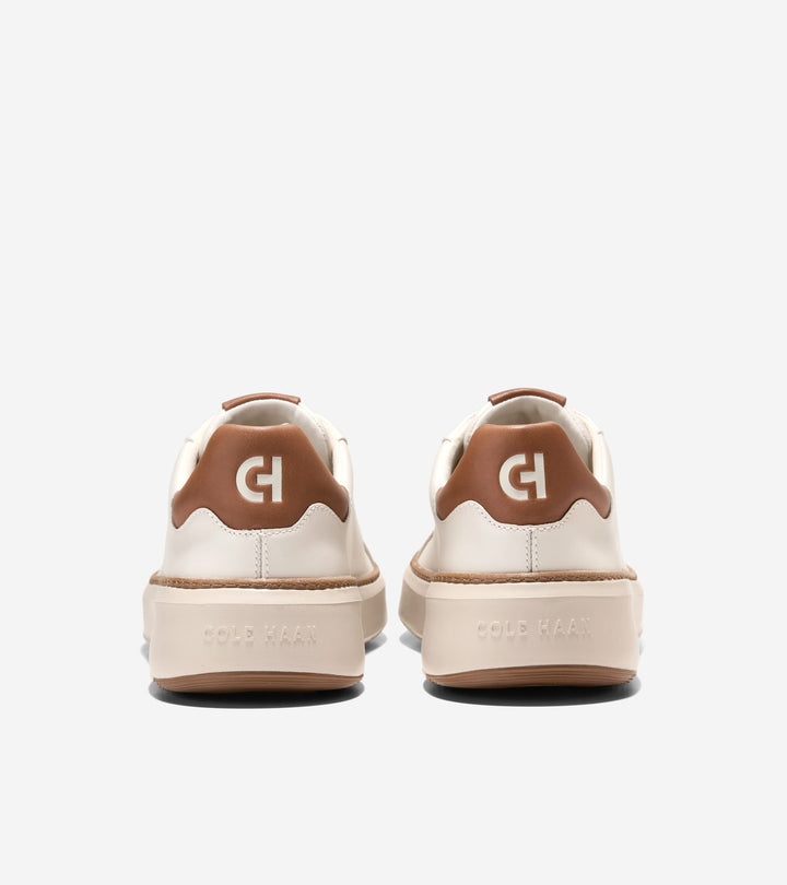 Cole Haan Men's Grandpro Topspin Sneaker Ivory New Caramel C39656 - Orleans Shoe Co.