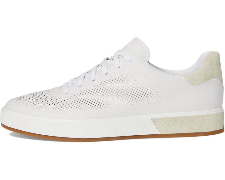 Cole Haan Men's GrandPro Anglelace Sneakers Optic White Silver Birch C39791 - Orleans Shoe Co.