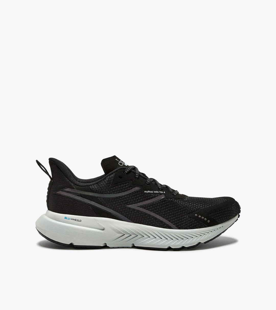 Diadora Men's Mythos Blushield Volo 4 HIP Black Silver - Orleans Shoe Co.