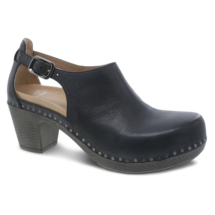 Dansko Women’s Sassy Milled Burnished Black - Orleans Shoe Co.