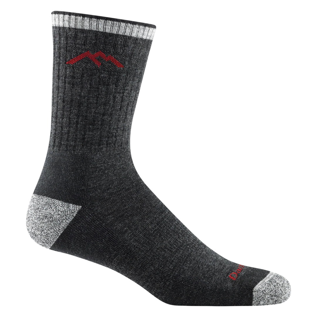 Darn Tough Vermont Men's Hiker Micro Crew Midweight Hiking Socks Black 1466