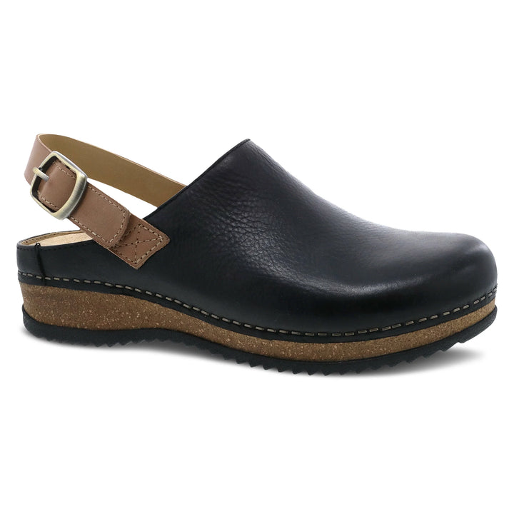 Dansko Women's Merrin Clog Waxy Milled Black - Orleans Shoe Co.