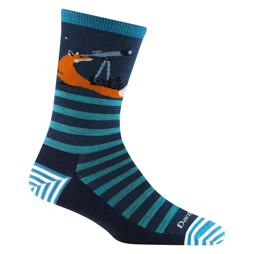 Darn Tough Vermont Women's Animal Haus Crew Lightweight Lifestyle Socks Eclipse 6037