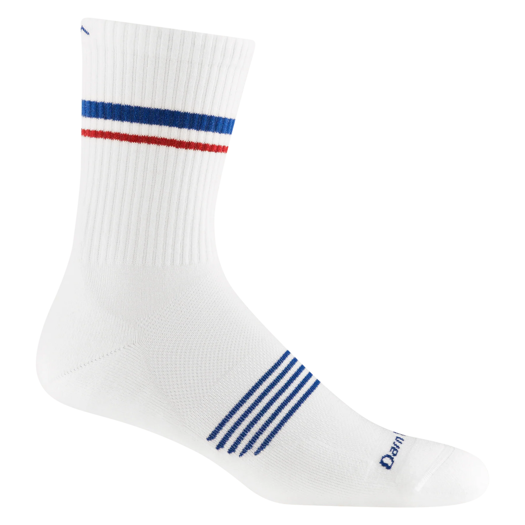 Darn Tough Vermont Men's Element Micro Crew Lightweight Running Sock White 1118