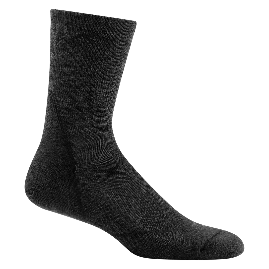 Darn Tough Vermont Men's Light Hiker Crew Lightweight Hiking Socks Black 1972