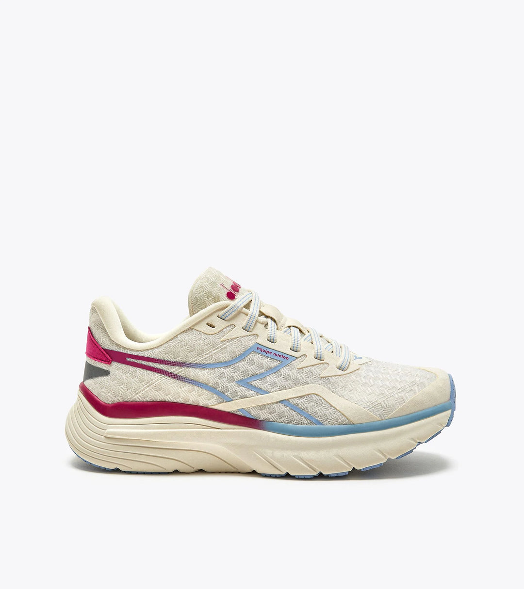 Diadora Women’s Equipe Nucleo Whisper White Rubine Red - Orleans Shoe Co.