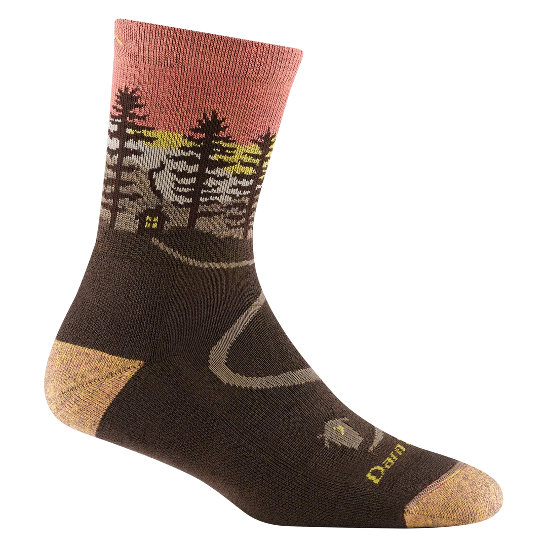 Darn Tough Vermont Women’s Northwoods Micro Crew Midweight Hiking Sock Earth - Orleans Shoe Co.