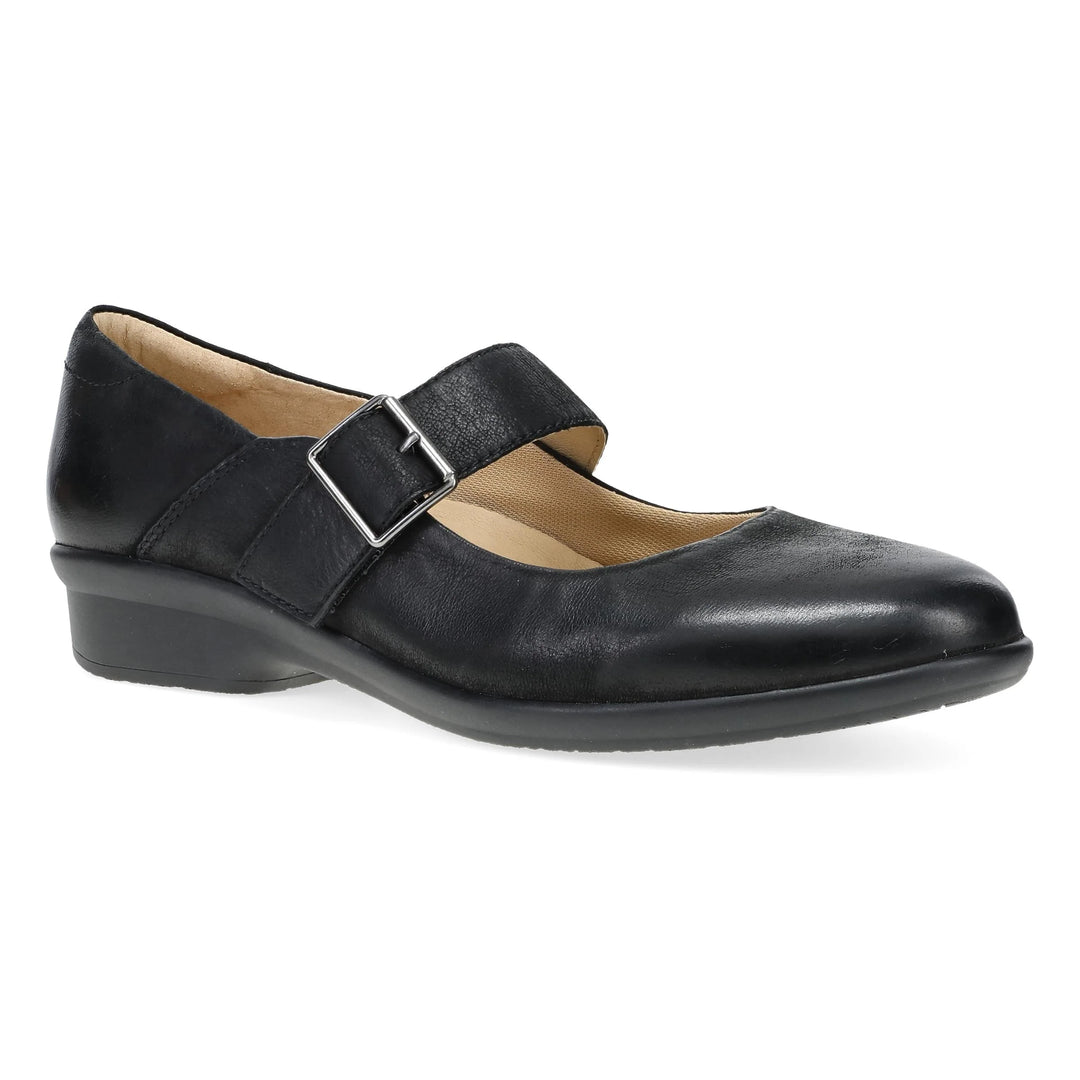 Dansko Women's Collette Burnished Nubuck Black - Orleans Shoe Co.