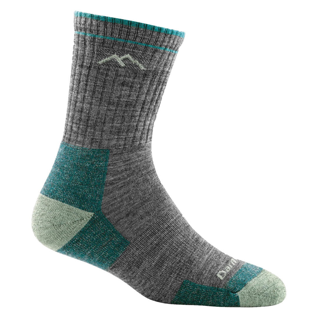 Darn Tough Vermont Women's Hiker Micro Crew Midweight Hiking Socks Slate 1903