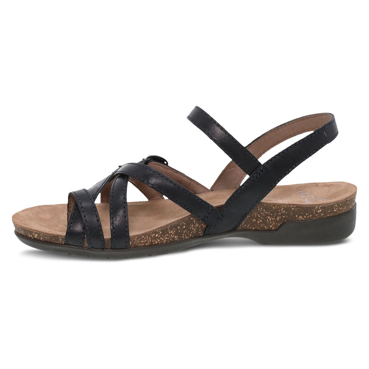 Dansko Women’s Roslyn Waxy Burnished Black - Orleans Shoe Co.