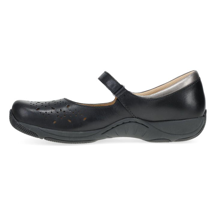 Dansko Women's Stacy Waxy Burnished Black - Orleans Shoe Co.