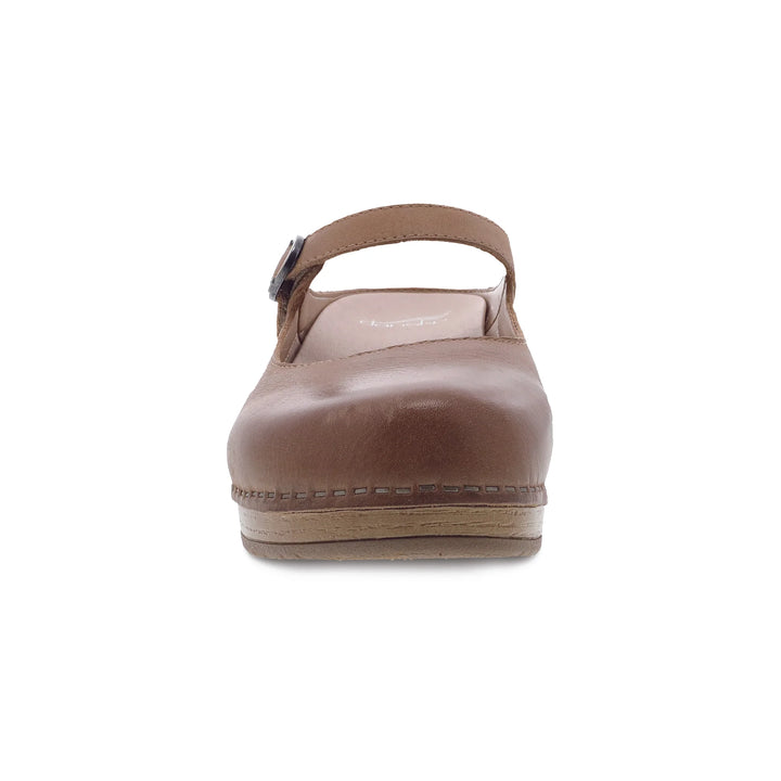 Dansko Women’s Bria Burnished Nubuck Tan - Orleans Shoe Co.