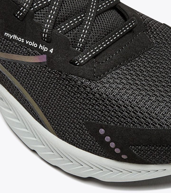 Diadora Men's Mythos Blushield Volo 4 HIP Black Silver - Orleans Shoe Co.