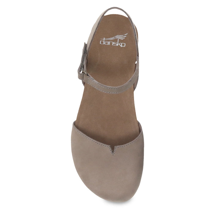 Dansko Women’s Rowan Milled Nubuck Taupe - Orleans Shoe Co.