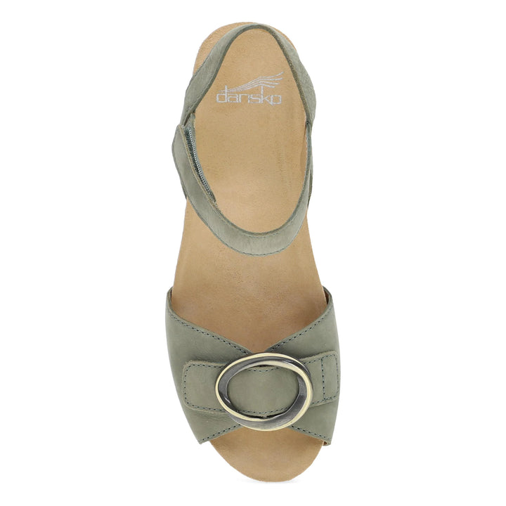 Dansko Women's Stella Milled Nubuck Sage - Orleans Shoe Co.