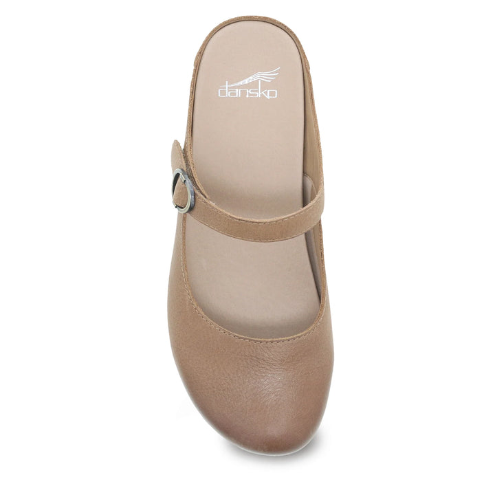 Dansko Women’s Bria Burnished Nubuck Tan - Orleans Shoe Co.