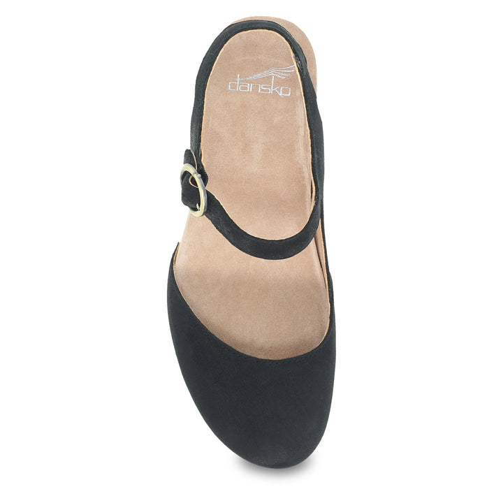 Dansko Women’s Taytum Milled Nubuck Black - Orleans Shoe Co.