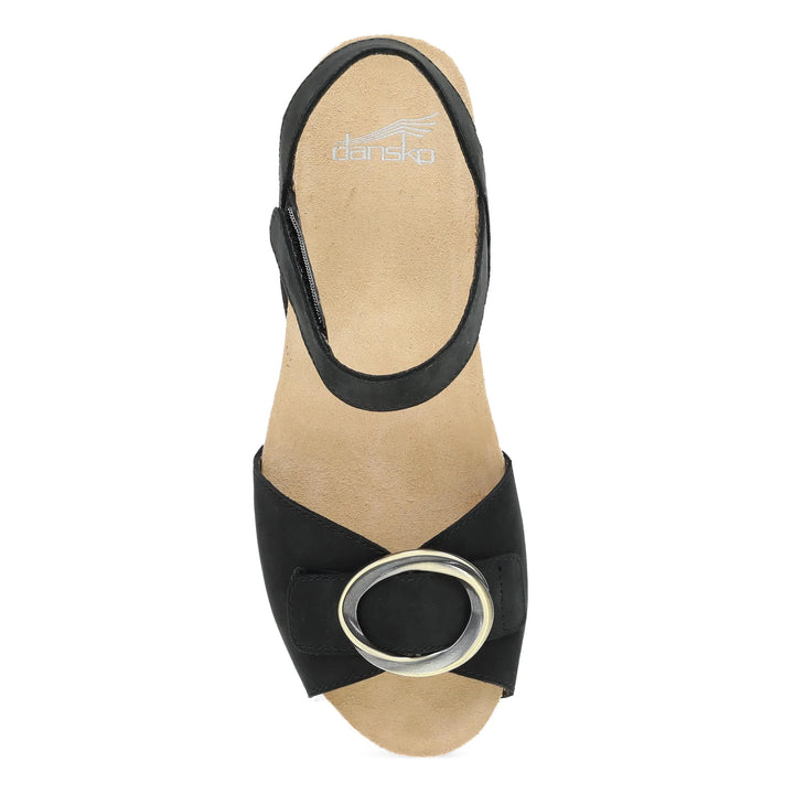 Dansko Women's Stella Milled Nubuck Black - Orleans Shoe Co.