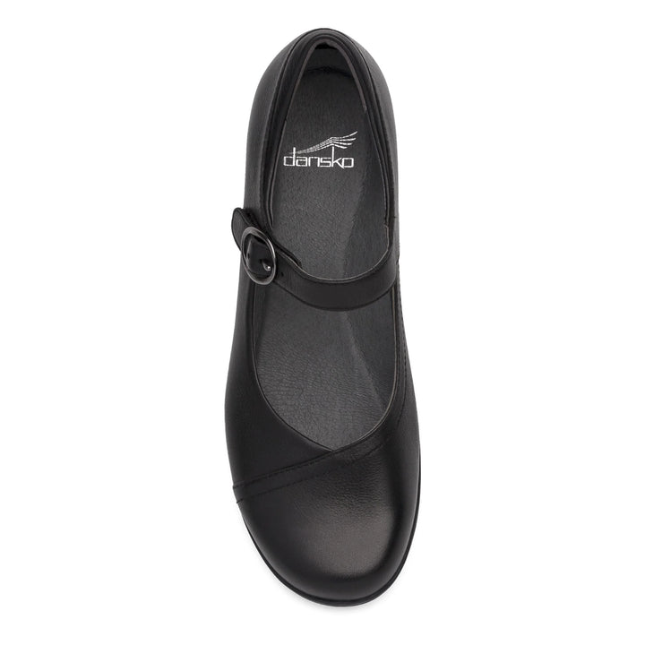 Dansko Women's Fawna Black Leather - Orleans Shoe Co.