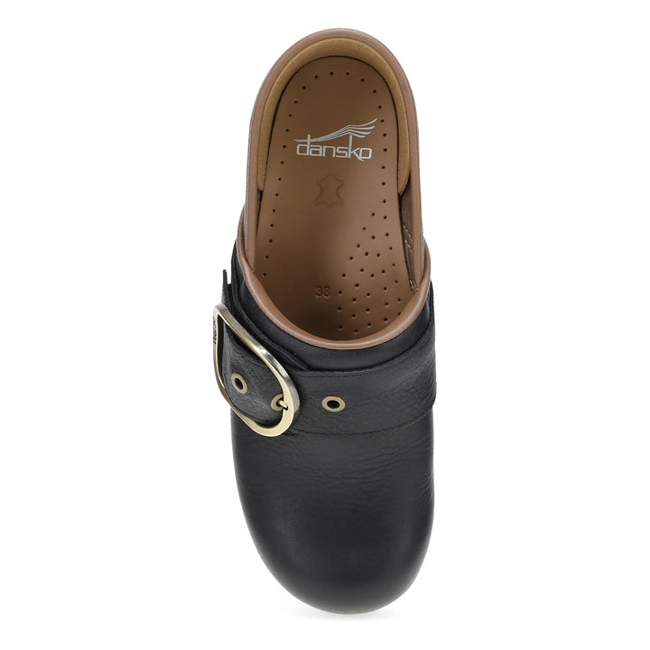 Dansko Women's Pearson Tumbled Black - Orleans Shoe Co.