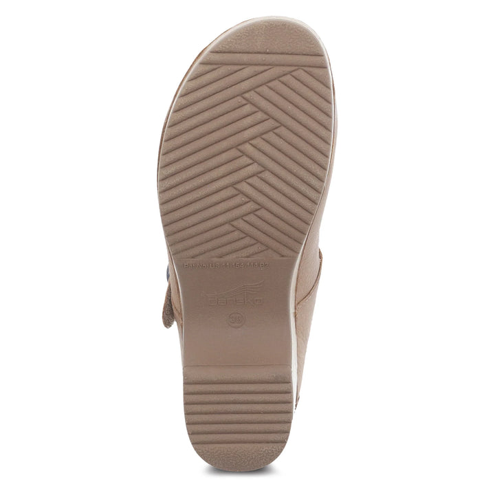 Dansko Women’s Bria Burnished Nubuck Tan - Orleans Shoe Co.