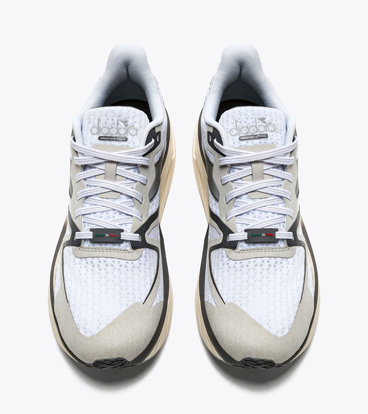 Diadora Men’s Atomo V7000 White Silver DD Whisper White - Orleans Shoe Co.