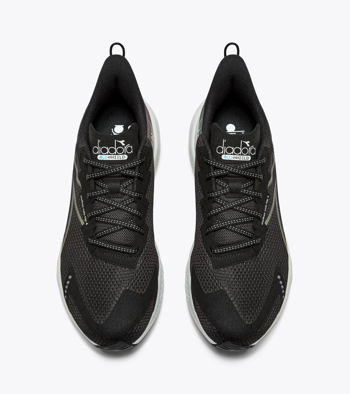 Diadora Men's Mythos Blushield Volo 4 HIP Black Silver - Orleans Shoe Co.