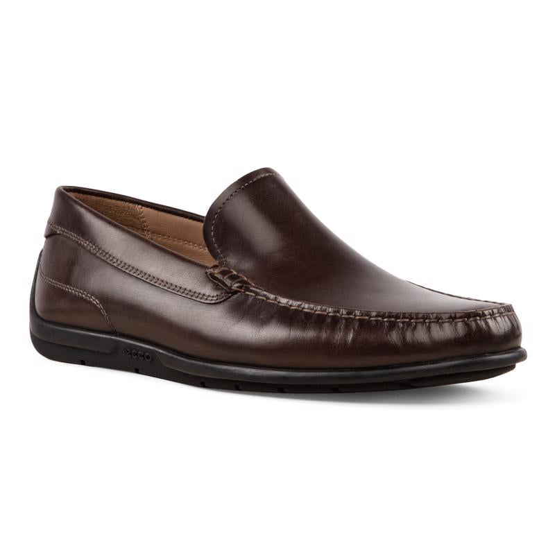Ecco Men’s Classic Moc 2.0 Slip On Coffee 57099401072 - Orleans Shoe Co.