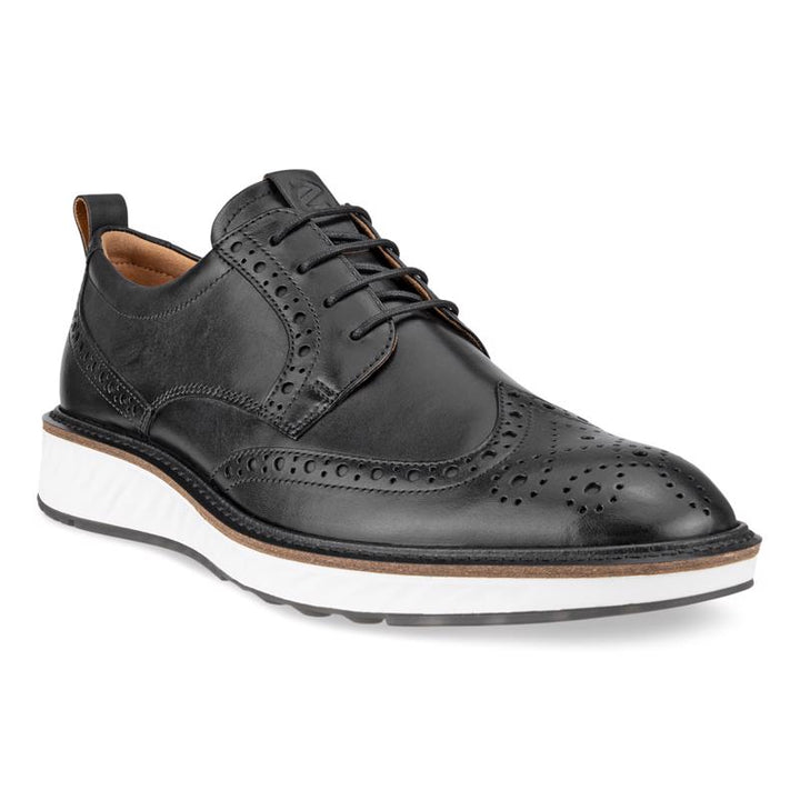 Ecco Men's St.1 Hybrid Wingtip Derby Black 83642411001 - Orleans Shoe Co.
