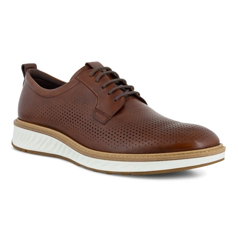 Ecco Men's St.1 Hybrid 5-Eyelet Derby Cognac 83680401053 - Orleans Shoe Co.