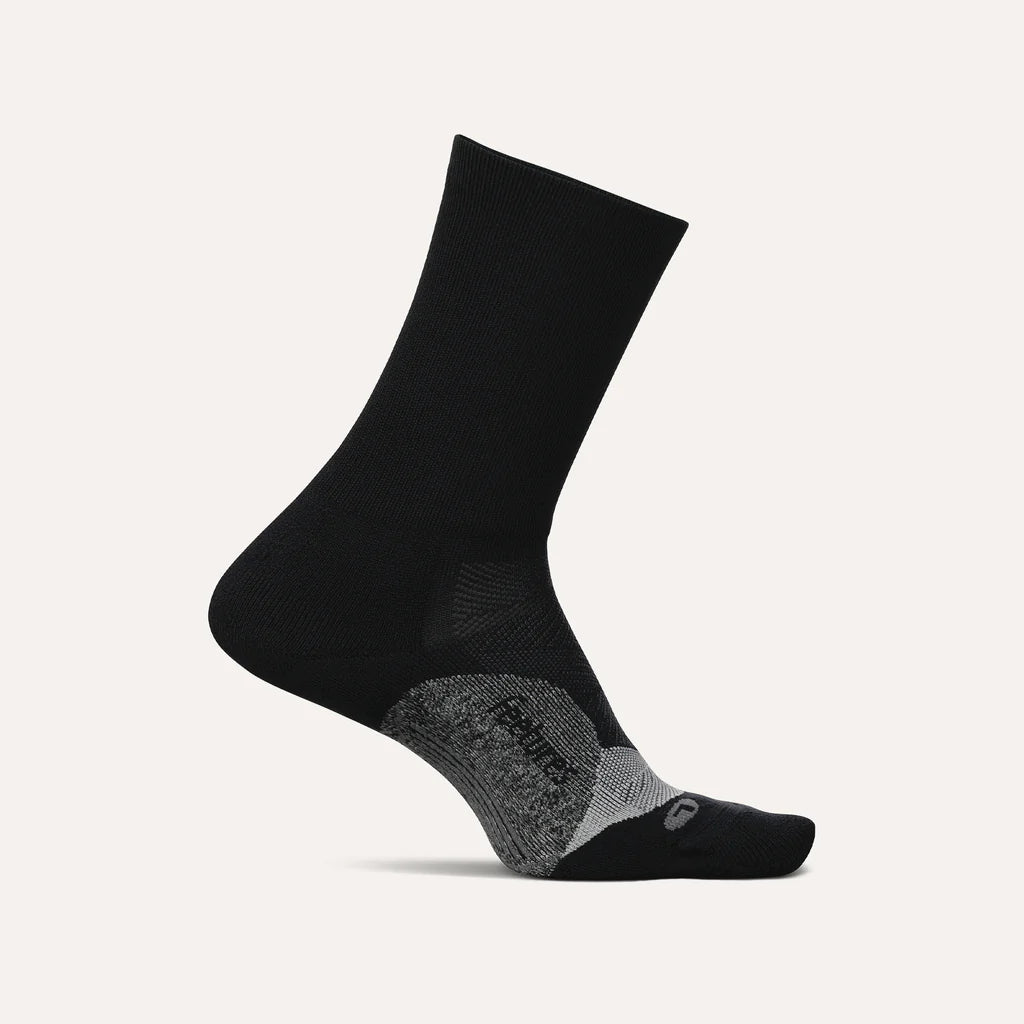 Feetures Elite Light Cushion Mini Crew Black - Orleans Shoe Co.