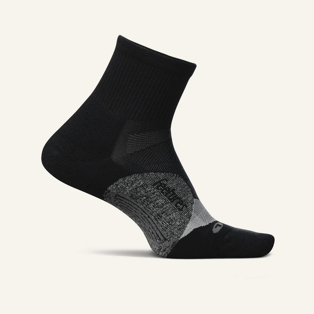 Feetures Elite Light Cushion Quarter Black - Orleans Shoe Co.